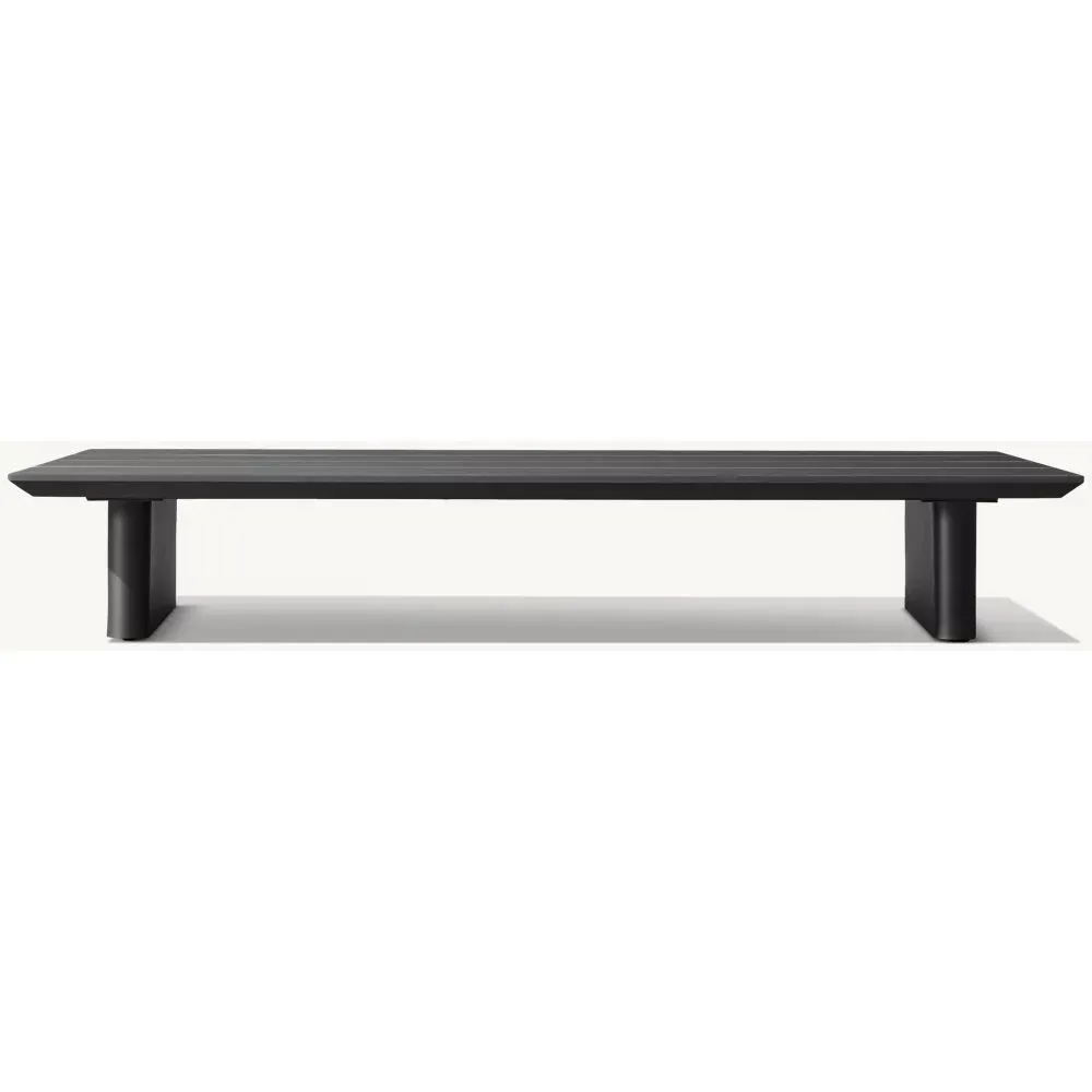 Balmain Aluminum Rectangular Coffee Table (1)